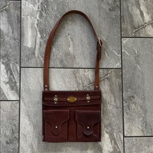 🤎 Col. Littleton No. 45 C Pocket Conceal Carry Bag Leather Brown